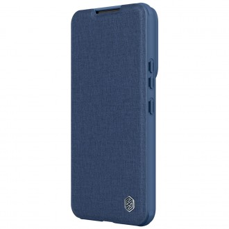 Nillkin Qin Cloth Pro Case Case For Samsung Galaxy S22 + (S22 Plus) Camera Protector Holster Cover Flip Cover Blue