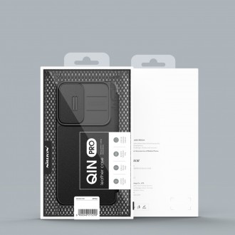 Nillkin Qin Cloth Pro Case Case for Samsung Galaxy S22 + (S22 Plus) Camera Protector Holster Cover Flip Cover Gray