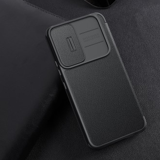 Nillkin Qin Cloth Pro Case Case for Samsung Galaxy S22 + (S22 Plus) Camera Protector Holster Cover Flip Cover Gray