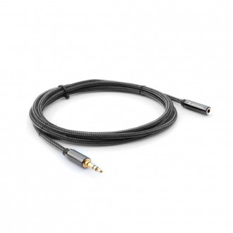 Wozinsky prodlužovací kabel mini jack (samice-samec) Prodlužovací AUX 3 m černý