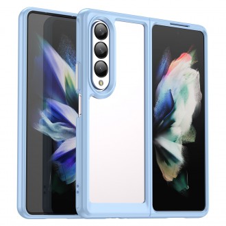 Outer Space Case pro kryt Samsung Galaxy Z Fold 3 s pružným rámečkem modrý