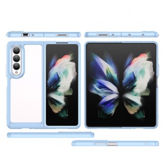 Outer Space Case pro kryt Samsung Galaxy Z Fold 3 s pružným rámečkem modrý