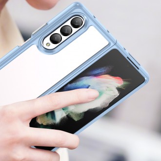 Outer Space Case pro kryt Samsung Galaxy Z Fold 3 s pružným rámečkem modrý