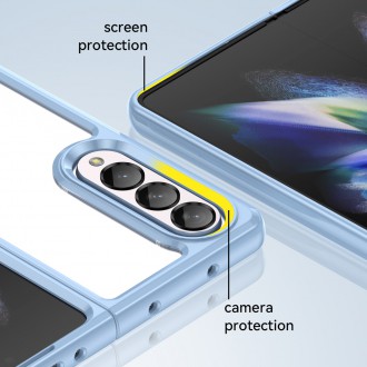 Outer Space Case pro kryt Samsung Galaxy Z Fold 3 s pružným rámečkem modrý