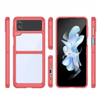 Outer Space Case pro Samsung Galaxy Z Flip 3 kryt s pružným rámečkem červený