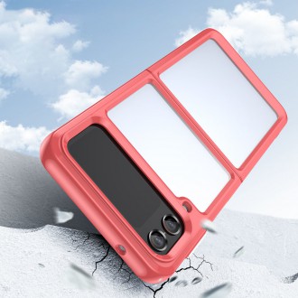 Outer Space Case pro Samsung Galaxy Z Flip 3 kryt s pružným rámečkem červený