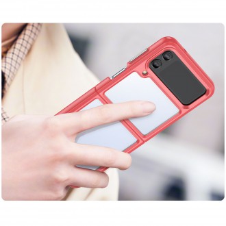 Outer Space Case pro Samsung Galaxy Z Flip 3 kryt s pružným rámečkem červený
