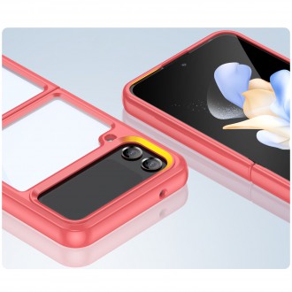Outer Space Case pro Samsung Galaxy Z Flip 3 kryt s pružným rámečkem červený