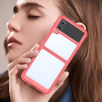 Outer Space Case pro Samsung Galaxy Z Flip 3 kryt s pružným rámečkem červený