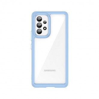 Outer Space Case pro kryt Samsung Galaxy A53 5G s pružným rámem modrý