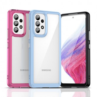 Outer Space Case pro kryt Samsung Galaxy A53 5G s pružným rámem modrý
