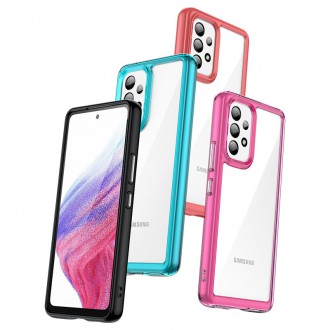 Outer Space Case pro kryt Samsung Galaxy A53 5G s pružným rámem modrý