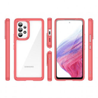 Outer Space Case pro kryt Samsung Galaxy A53 5G s pružným rámečkem červený