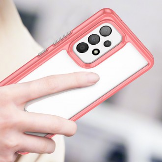 Outer Space Case pro kryt Samsung Galaxy A53 5G s pružným rámečkem červený