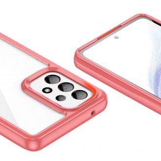 Outer Space Case pro kryt Samsung Galaxy A53 5G s pružným rámečkem červený