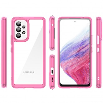 Outer Space Case pro kryt Samsung Galaxy A53 5G s pružným rámem růžový