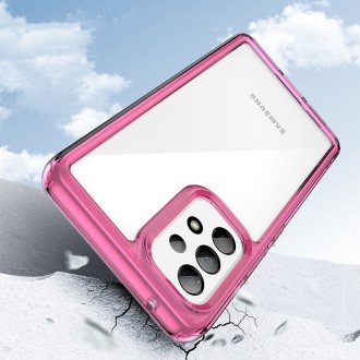 Outer Space Case pro kryt Samsung Galaxy A53 5G s pružným rámem růžový