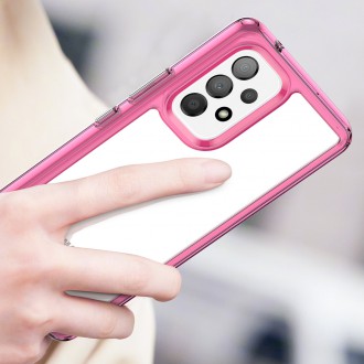 Outer Space Case pro kryt Samsung Galaxy A53 5G s pružným rámem růžový