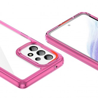 Outer Space Case pro kryt Samsung Galaxy A53 5G s pružným rámem růžový