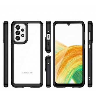 Outer Space Case pro kryt Samsung Galaxy A33 5G s pružným rámem černý