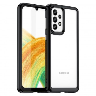 Outer Space Case pro kryt Samsung Galaxy A33 5G s pružným rámem černý