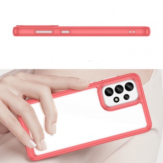 Outer Space Case pro kryt Samsung Galaxy A33 5G s pružným rámečkem červený