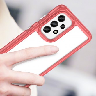 Outer Space Case pro kryt Samsung Galaxy A33 5G s pružným rámečkem červený