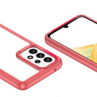 Outer Space Case pro kryt Samsung Galaxy A33 5G s pružným rámečkem červený