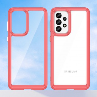 Outer Space Case pro kryt Samsung Galaxy A33 5G s pružným rámečkem červený