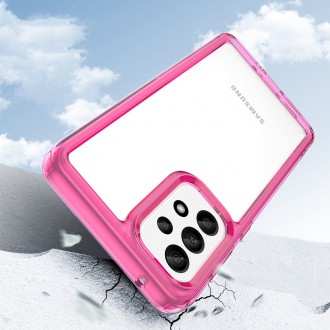 Outer Space Case pro kryt Samsung Galaxy A33 5G s pružným rámečkem růžový