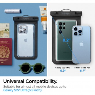 Spigen A601 UNIVERSAL WATERPROOF CASE BLACK