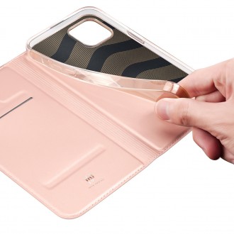 Dux Ducis Skin Pro Holster Flip Cover for iPhone 14 Plus pink