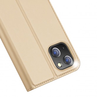 Dux Ducis Skin Pro Holster Flip Cover for iPhone 14 Plus gold