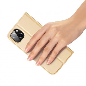 Dux Ducis Skin Pro Holster Flip Cover for iPhone 14 Plus gold