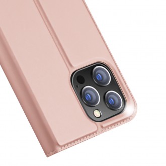 Dux Ducis Skin Pro holster cover flip cover for iPhone 14 Pro pink