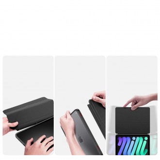 Dux Ducis Magi case for iPad mini 2021 smart cover with stand and storage for Apple Pencil black