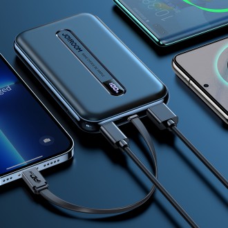 Joyroom power bank with built-in Lightning cable 20W 10000mAh PD QC3.0 black (JR-L001- Lightning)