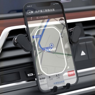 Dudao F12H zrcadlový držák telefonu černý