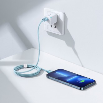 Baseus Crystal Shine Series USB Typ C - Lightning kabel rychlé nabíjení Napájení 20 W 1,2 m modrý (CAJY001303)
