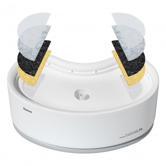 Baseus sada filtrů pro chytré krmítko pro domácí mazlíčky (8 ks) bílá (ACLY010002)