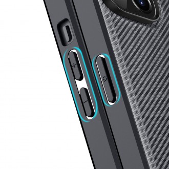 Dux Ducis Fino case cover nylon-covered iPhone 14 black