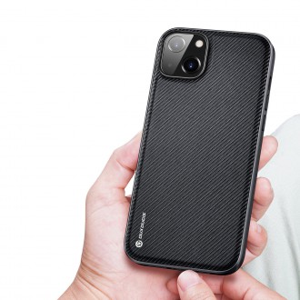 Dux Ducis Fino case cover nylon-covered iPhone 14 black