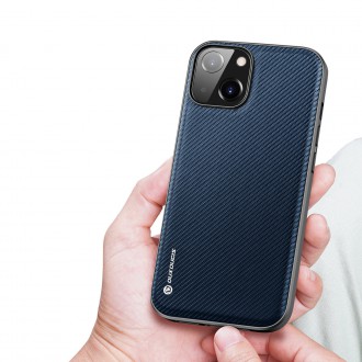 Dux Ducis Fino case cover nylon-covered iPhone 14 blue