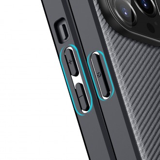 Dux Ducis Fino case cover nylon-covered iPhone 14 Pro black