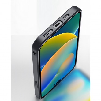 Dux Ducis Fino case cover nylon-covered iPhone 14 Pro black