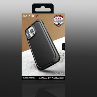 Raptic X-Doria Slim Case iPhone 14 Pro Max back cover black