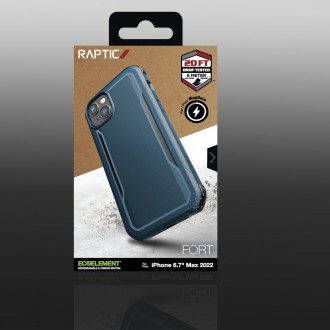 Raptic X-Doria Fort Case iPhone 14 with MagSafe armored blue cover