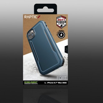 Raptic X-Doria Fort Case iPhone 14 Plus with MagSafe armored blue cover