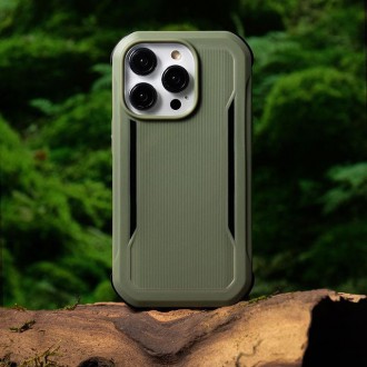 Raptic X-Doria Fort Case iPhone 14 Pro with MagSafe armored cover green