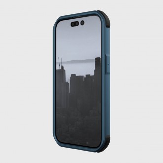 Raptic X-Doria Fort Case iPhone 14 Pro with MagSafe armored blue cover